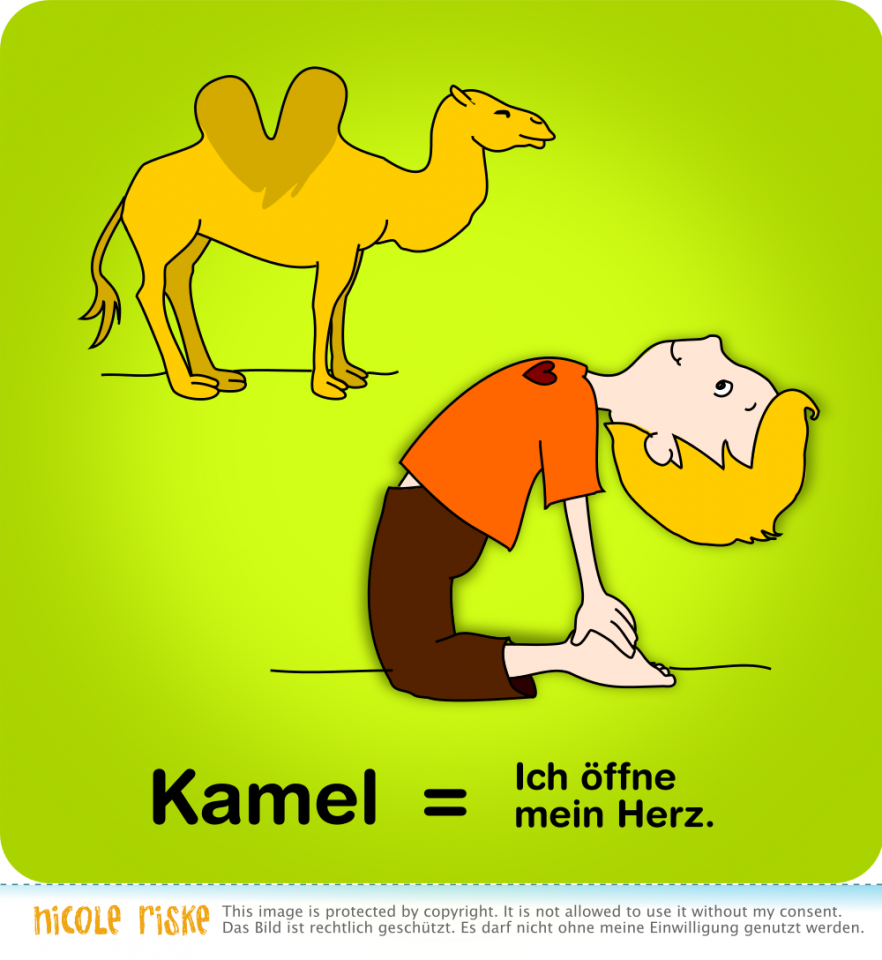 Yoga-Position: Kamel